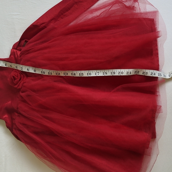 heirlooms by Polly Flinders fancy red tulle holiday dress 3T toddler girls - Picture 12 of 12